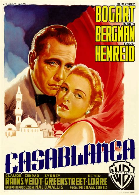 Casablanca 1942 Affiche De Film Affiche Film Hollywood Classique