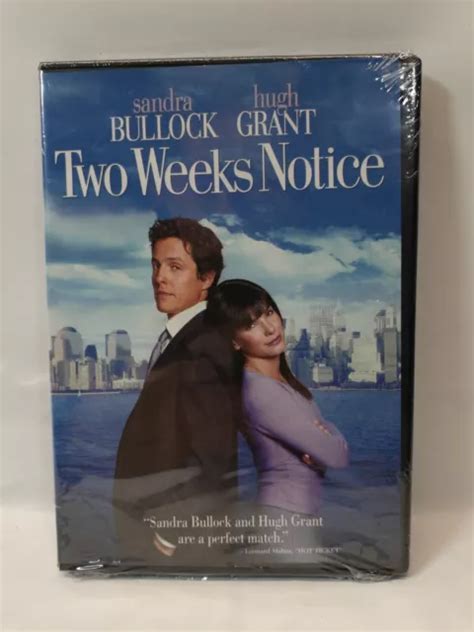 Two Weeks Notice Dvd 2002 Sandra Bullock Hugh Grant Promo Copy