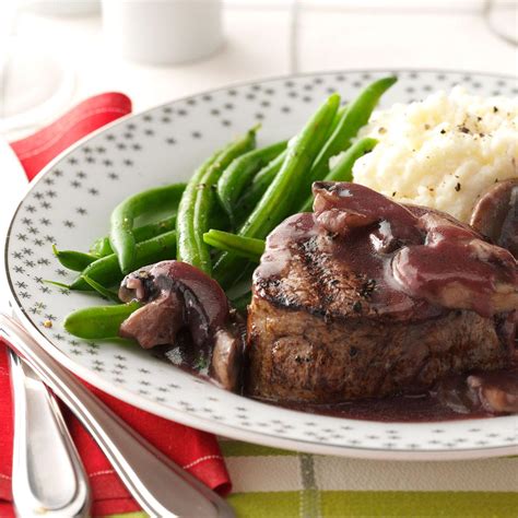 Heat and sweet come together in this deep burgundy sauce that's simply stunning on the holiday table. Beef Tenderloin with Mushroom Sauce Recipe | Taste of Home