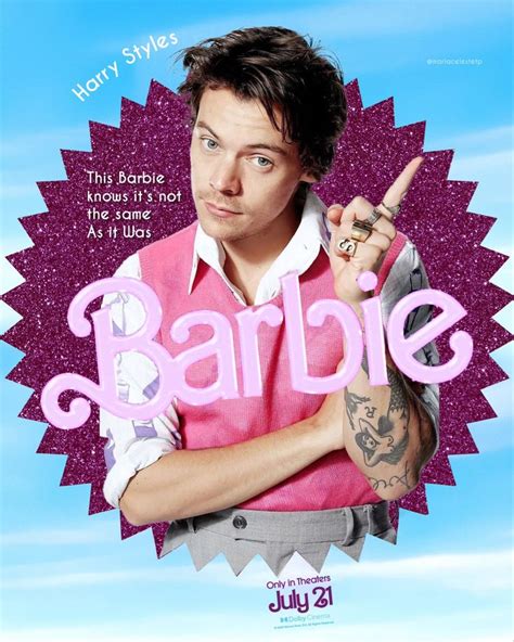 Harry As Barbie 💗🪩💜 Harry Styles Funny Harry Styles Poster Harry