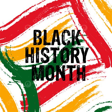 Black History Month Vector Hd Png Images Black History Month Colorful