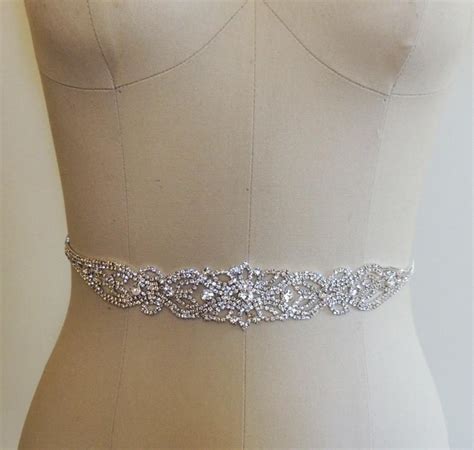 Bling dresses are featured with strapless with curvy designing sweat heart shaped neckline gown that you can also add inviting charm with belt style bling ball gown. Crystal Beaded Bridal Belt Sash - Rhinestone Wedding Gown ...