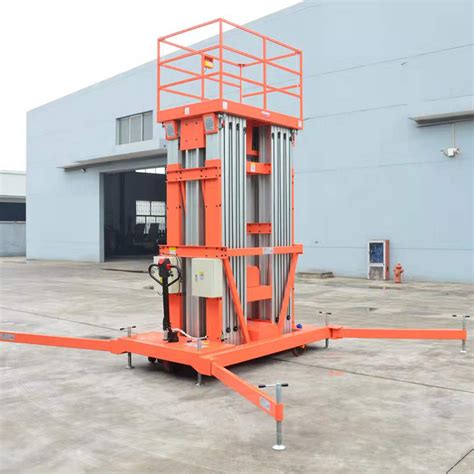 14m 150 250kg Hydraulic Vertical Mast Manlift Electric Aluminum Aerial Elevating Work Platform