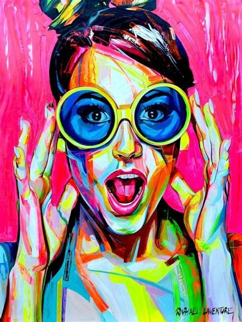 Abstract Portrait Painting Abstract Face Art Pop Art Painting Canvas