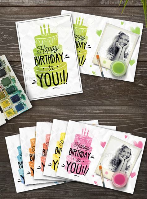 20 Birthday Card Psd Examples Design Trends Premium Psd Vector Images