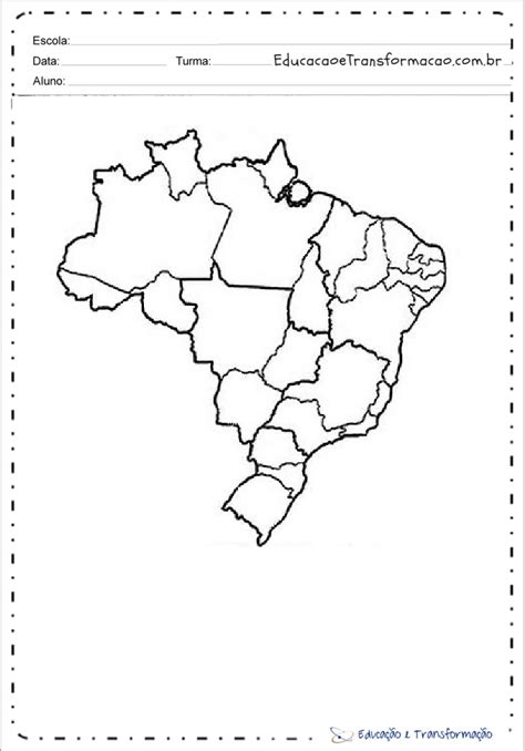 Mapa Do Brasil Para Colorir Desenhos Para Imprimir