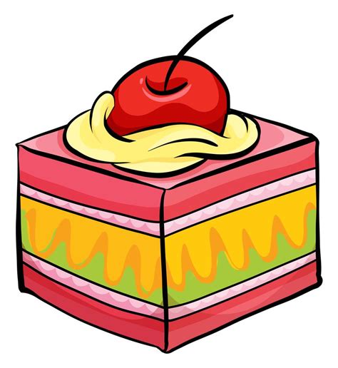 Colourful Piece Of Cake 297288 Vector Art At Vecteezy