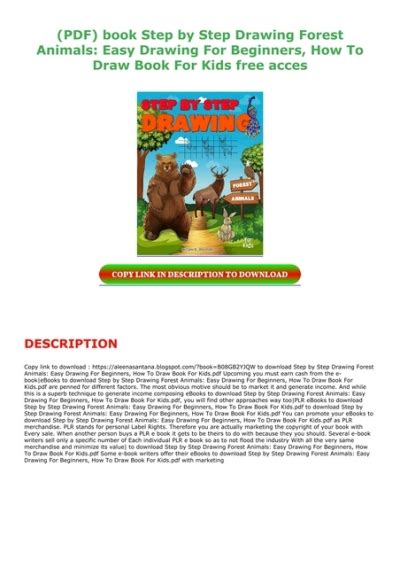 Pdf Book Step By Step Drawing Forest Animals Easy Drawing For