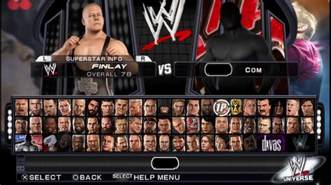Wwe Smackdown Vs Raw Show All Characters And Created Superstars Youtube