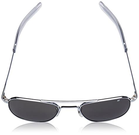 Ao Eyewear Original Pilot Sunglasses 52mm Frames With Bayonet Temples And True Color Grey Glass