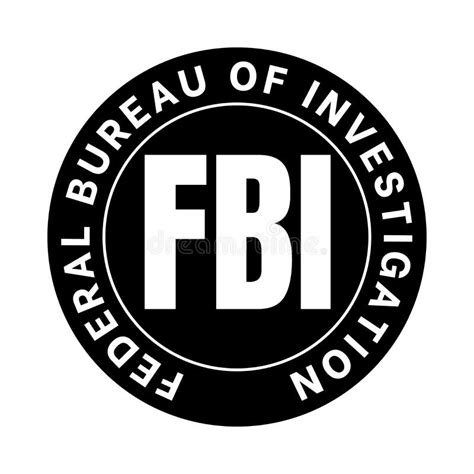 Fbi Federal Bureau Of Investigation Symbol Icon Stock Illustration
