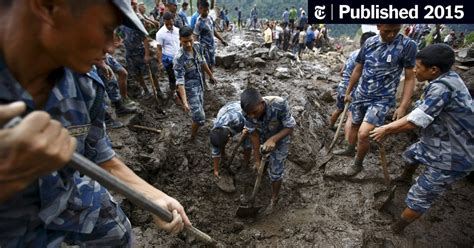Landslides In Western Nepal Leave At Least 33 Dead The New York Times