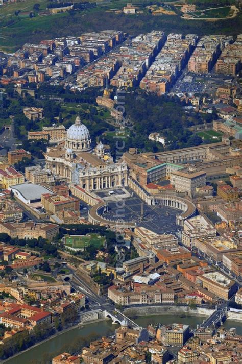 Aerial Image Rom Vatican In Vatican City With St Peters Square An