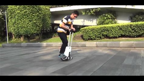 Unicycle Solowheel With Trolley Youtube
