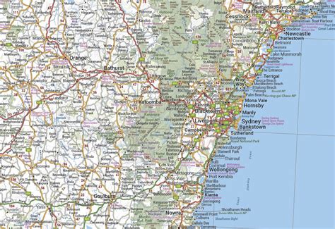 New South Wales Hema Laminated Map Map Of Nsw For The Wall