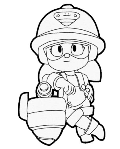 Brawl Stars Coloring Pages Jacky Star Coloring Pages Coloring Pages