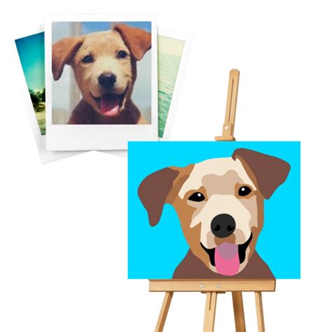 Paint By Number Adult Painting Kits Paint Your Pet Kit Pet Etsy
