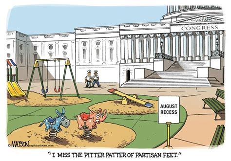 Congress Goes On August Recess Political Cartoons San