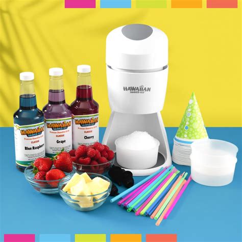 Buy Hawaiian Shaved Ice S900a Shaved Ice And Snow Cone Machine With 3 Flavor Syrup Pack And
