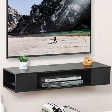 Electronics Fitueyes Wall Mounted Media Console Floating Tv Stand