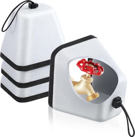 2/4 Pack Outdoor Foam Faucet Cover for Winter, Freeze Proof Outdoor