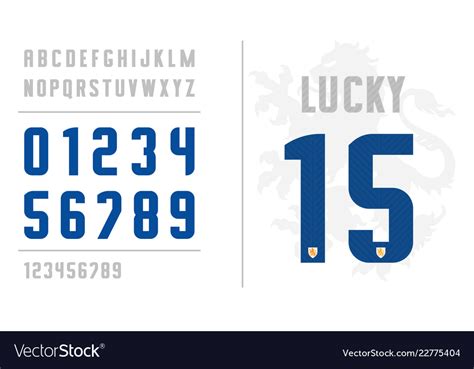 Uniform Number Fonts