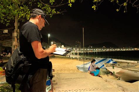 Watercolor Sketching In Rio De Janeiro The Three Big Shapes Citizen