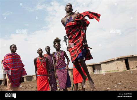 Maasai Mara Tribe Kenya Africa Stock Photo Alamy