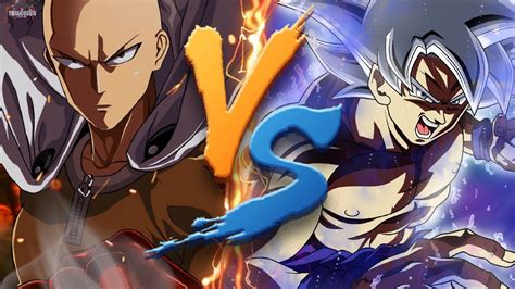 Goku Vs Saitama Dragon Ball Super Vs One Punch Man Duelo Mortal Youtube