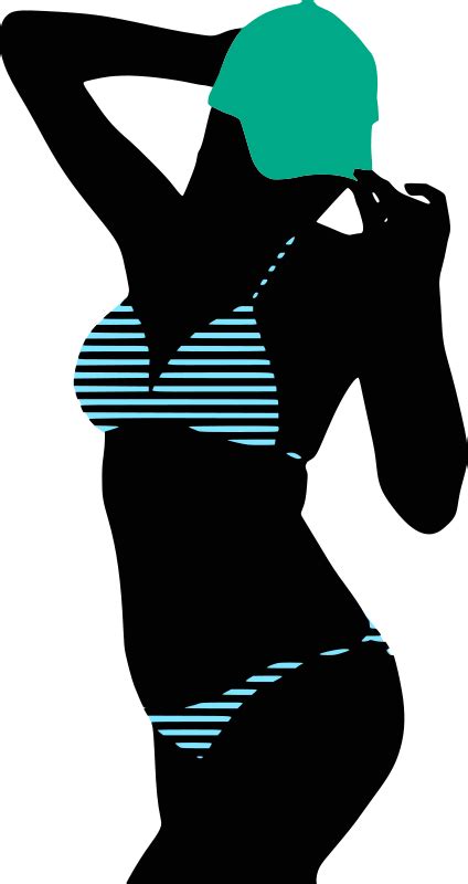 Woman Bikini Model Silhouette Openclipart The Best Porn Website