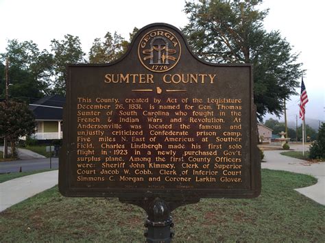 Sumter County Historic Sign Americus Ga Paul Chandler July 2016