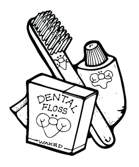 Dental Hygiene Coloring Pages At Free Printable