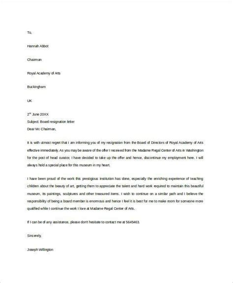 How To Write A Board Resignation Letter 10 Free Templates