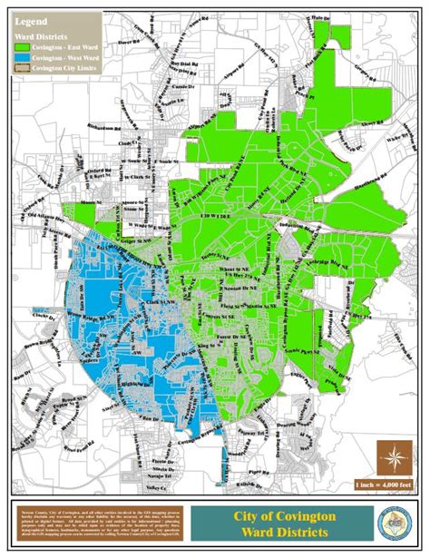 Covington Georgia Official Website City Council District Ward Map