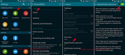 Inside Galaxy Samsung Galaxy S5 How To Enable And Use Magnification
