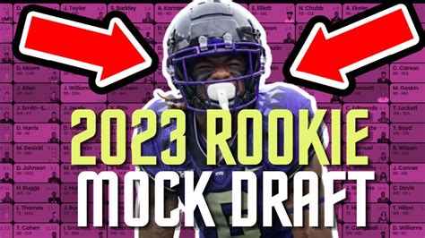 2023 Rookie Mock Draft Superflex 2 Rounds 2022 Dynasty Fantasy Football Youtube