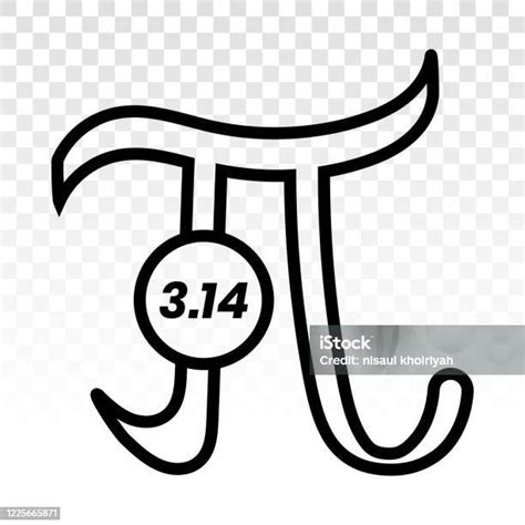 Pi 314 Math Mathematical Constant Sign Or Symbol Flat Icon For Apps And