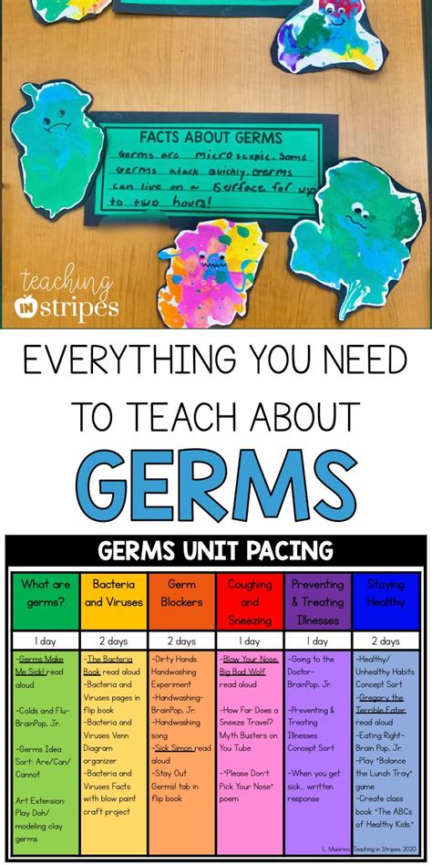 Everything You Need To Teach About Germs Health Lesson Plans Germs