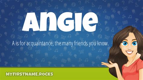 angie first name personality and popularity