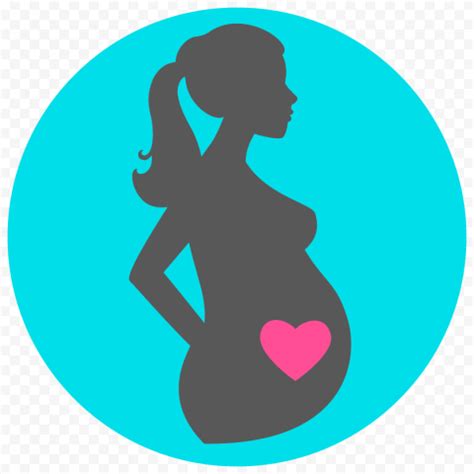 Pregnant Woman Round Icon PNG Citypng