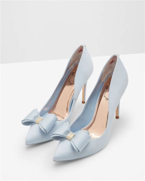Bow Detail Courts Light Blue Shoes Ted Baker Light Blue Shoes