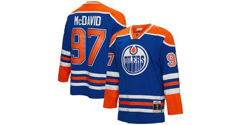 Mitchell And Ness Connor Mcdavid Blue Edmonton Oilers 2015 Blue Line