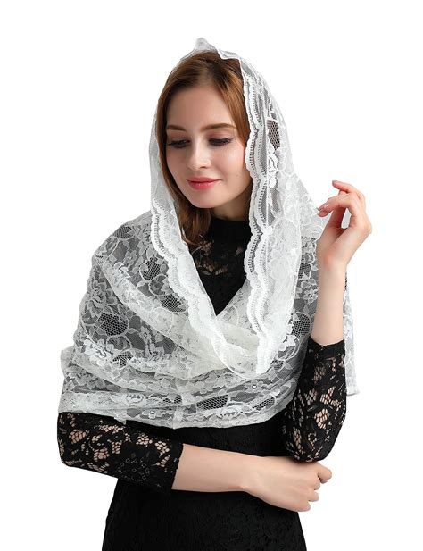 Buy Catholic Mantilla Veils For Mass Head Covering Lace Church Headf