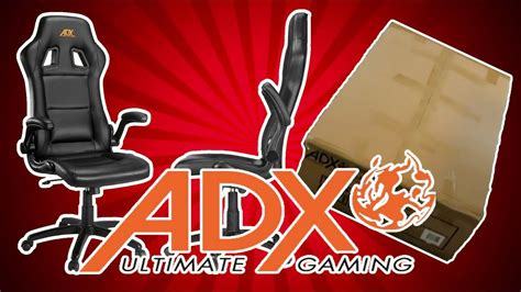 adx ultimate gaming firebase a02 gaming stol unboxning youtube