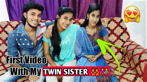 First Video With My Twin Sister Kaviya 😍 Prank Twin Sisters