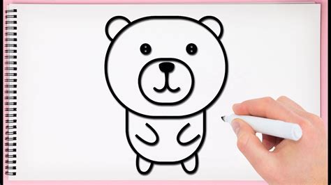 How To Draw Bear Step By Step Learn Drawing A Bear Very Easy For Kids