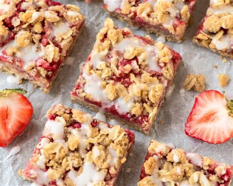 Healthy Strawberry Oatmeal Bars Recipe | Well Plated by Erin