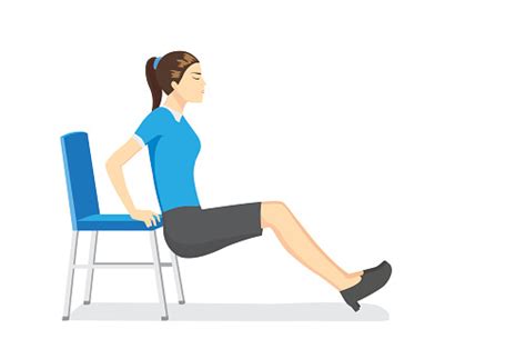As ladies who want to become more plastic and graceful and men, athletes and just people who want to improve health and learn to better. Woman Doing Office Stretching Exercises With Office Chair ...
