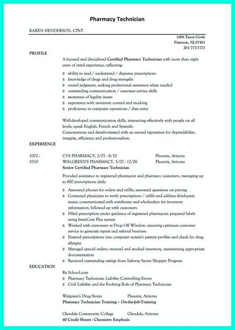 47 Pharmacy Technician Resume Template For Your Needs