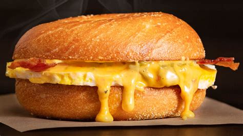New Bacon And Queso Egg Sandwich Arrives At Einstein Bros Chew Boom